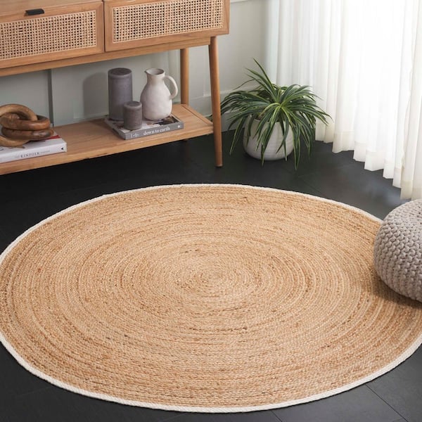Natural Fiber 5 ft. x 5 ft. Natural Woven Circle Round Area Rug