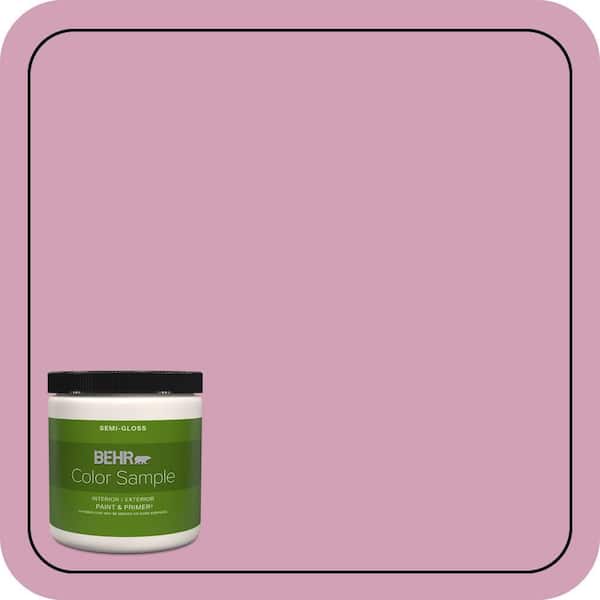 BEHR PREMIUM PLUS 8 oz. #M130-4 Raspberry Smoothie Semi-Gloss Interior/Exterior Paint & Primer Color Sample