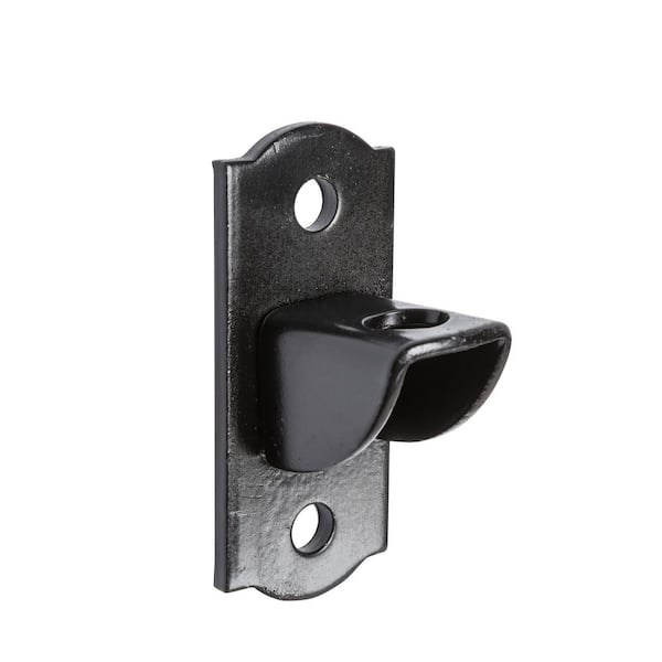 Unbranded Black Steel Flat Wall Fence Gate Hardware Kit