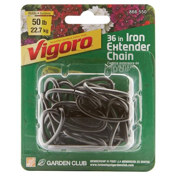 Chain Extension for Hanging Baskets, Planters, Oil Rubbed Bronze, 36 Inches  Long, Strong Hold, 1 Chain - Harris Teeter