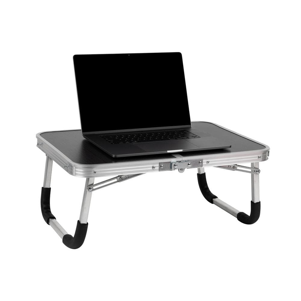 MIIRR Foldable Lap Desks for Laptop, 23.6 inch Portable Bed Tray Table,  Laptop Desk for Working, Writing and Eating (Black)