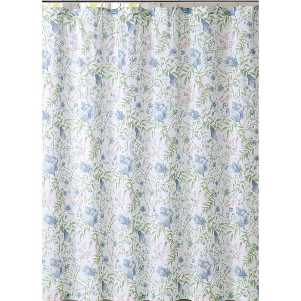 Cottage Classics 72 in. x 72 in. Field Floral Shower Curtain SC3489