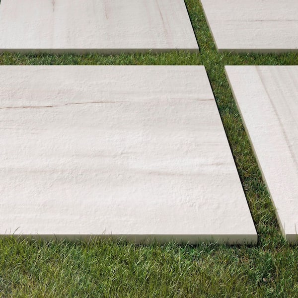 Corso Italia Impero Dolomite White 24 in. x 24 in. x 0.75 in. Marble Look Porcelain Paver (Case of 2)