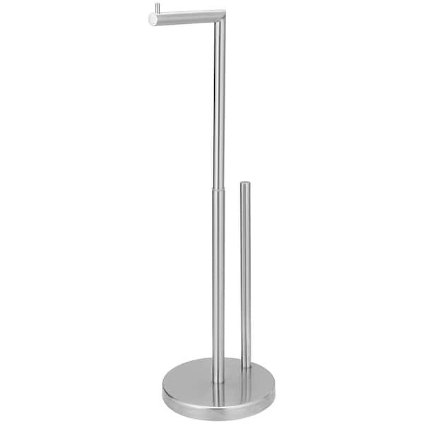 BWE Bathroom Freestanding Toilet Paper Holder Stand with Reserver in ...