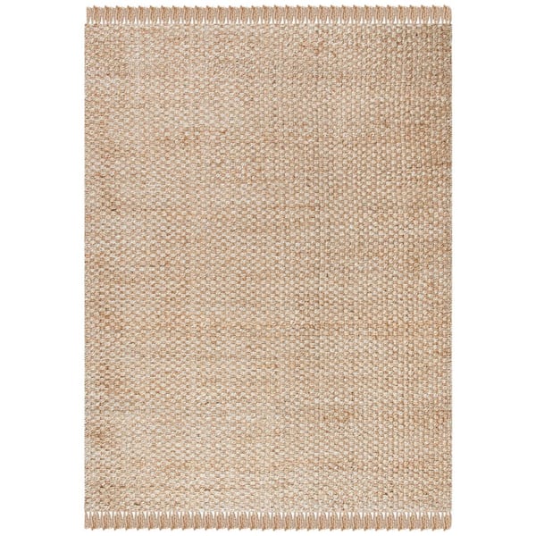 SAFAVIEH Natural Fiber Beige/Ivory 4 ft. x 6 ft. Solid Area Rug