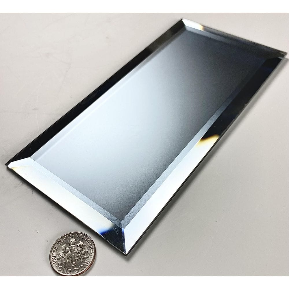 Graphite Blue 3x6 Matte Glass Beveled Subway Tile