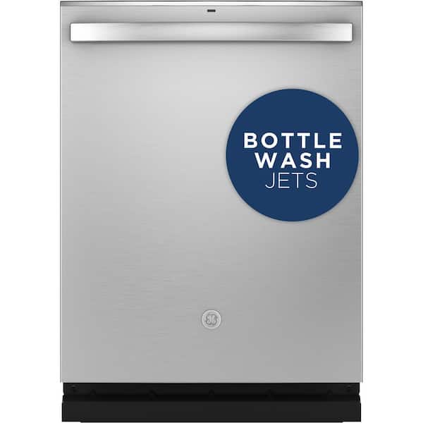GE 24 in. Stainless Steel Top Control Built-In Tall Tub Dishwasher with Stainless Steel Tub, Dry Boost, and 48 dBA