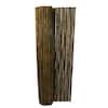 1 in. D x 6 ft. H x 8 ft. W Black Rolled Bamboo Fence