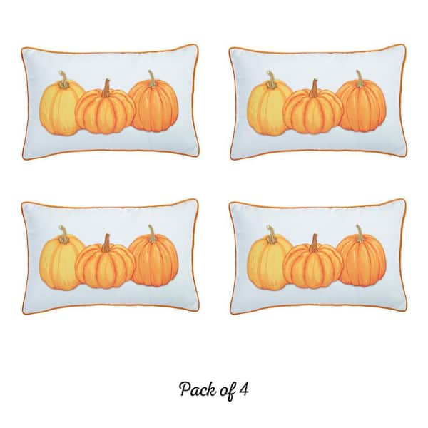 MIKE & Co. NEW YORK Fall Season Decorative Throw Pillow Pumpkins