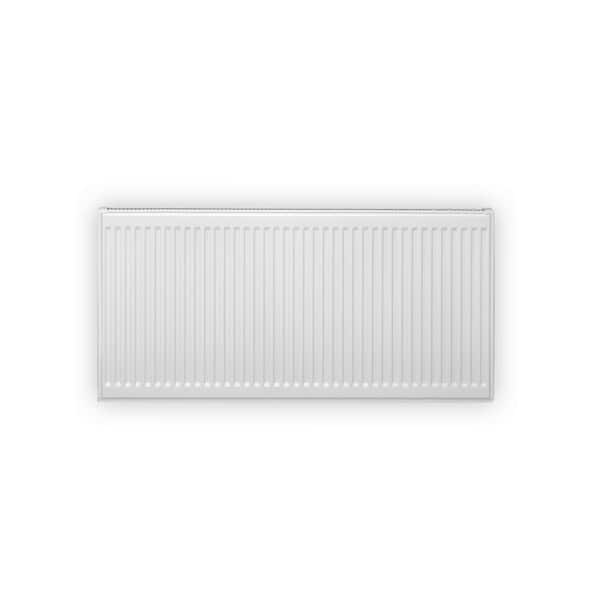 12 in. H x 16 in. L Hot Water Panel Radiator Package in White