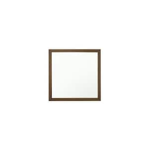 40 in. W x 40 in. H Wood Oak Wood Vanity Mirror