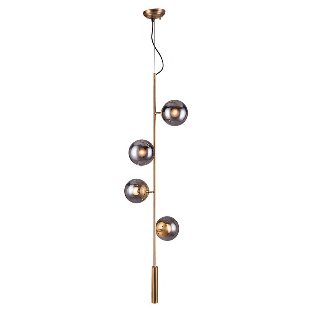 Zatara 4-Light Bronze Chandelier with Tempered Glass Shade price history on PriceWatchPro