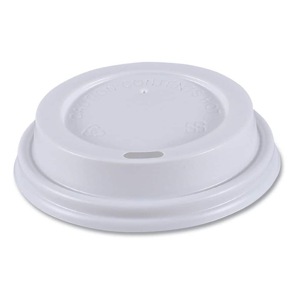 Boardwalk BW Hot Cup Dome Lids - Black - 10-20 oz
