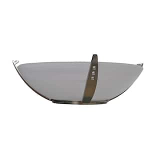 Brookedale II 60 in. Brushed Nickel Ceiling Fan Top Glass