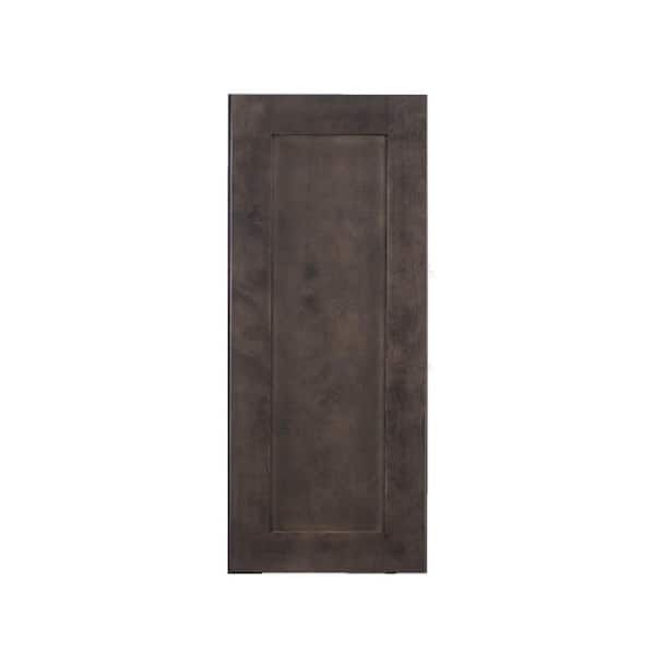 LIFEART CABINETRY Lancaster Shaker Assembled 9 in. x 36 in. x 12 in. 1 Door Wall Cabinet with 2 Shelves in Vintage Charcoal