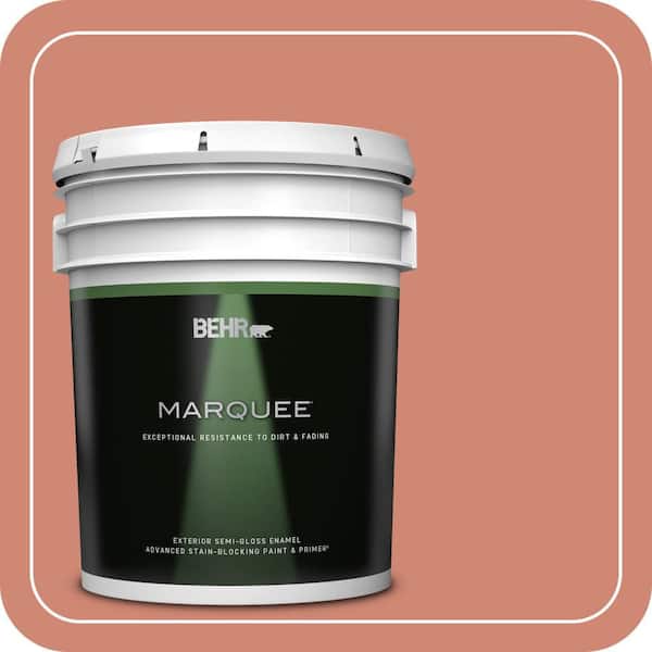 BEHR MARQUEE 5 gal. #210D-5 Copperleaf Semi-Gloss Enamel Exterior Paint & Primer