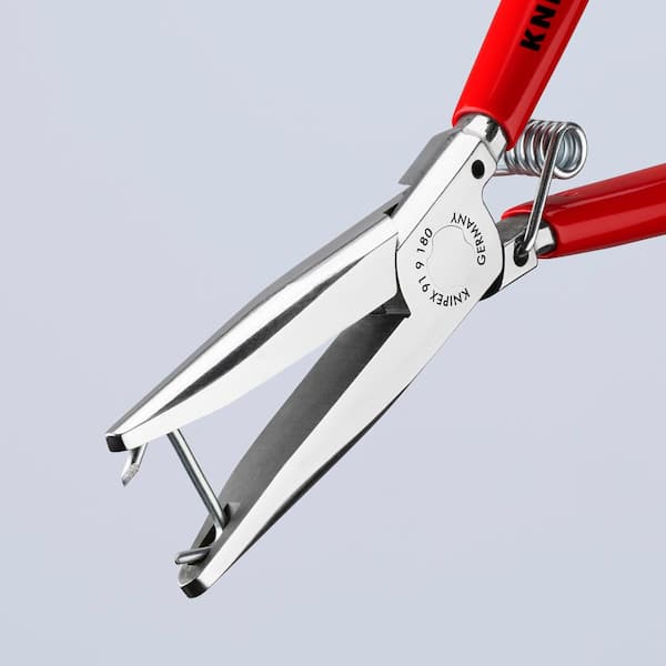 KNIPEX 7 in. Upholstery/Hog Ring Other Plier 91 91 180 - The Home