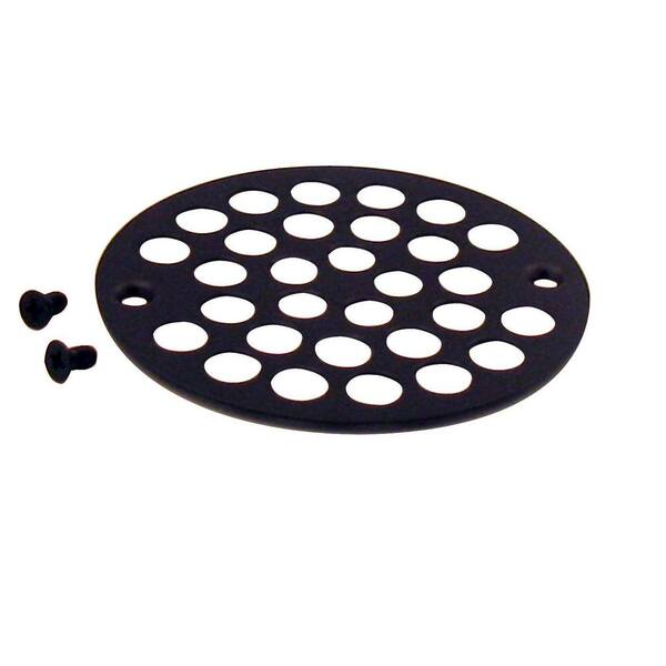 4 Inch Screw-In Shower Drain Cover Replacement Floor Grate Strainer, Oil  Rubbed