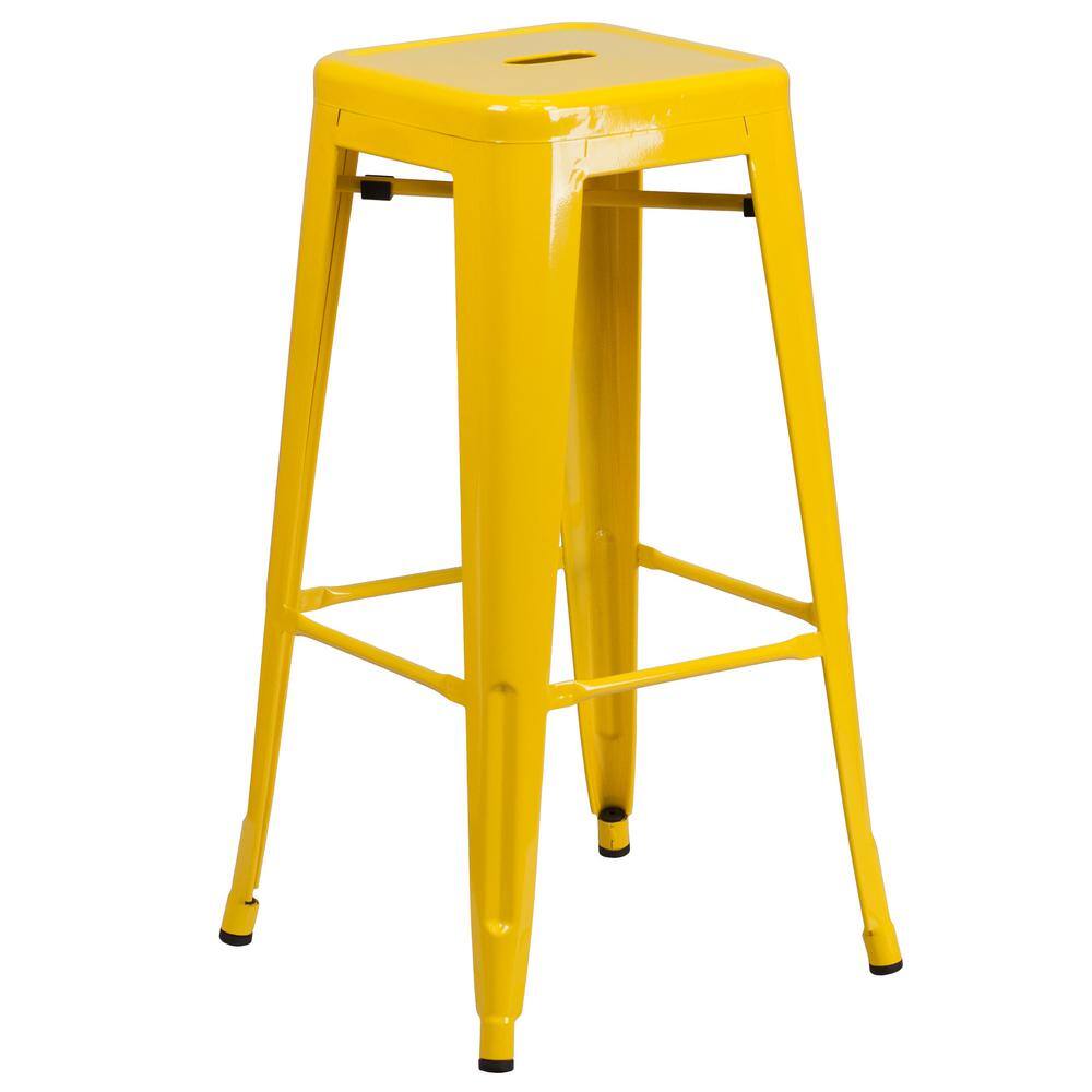yellow bar stools