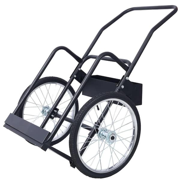O2 Small Tank Hand Cart Miscool Ami 220 lbs. Capacity Black Oxygen Tank Cart Dolly With 20 in ...