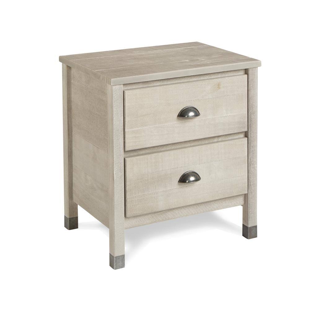Camaflexi Baja 2Drawer Driftwood Grey Nightstand BJ207 The Home Depot