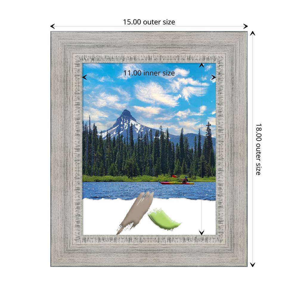 Rustic White 11x14 Distressed Wood Wall Frame