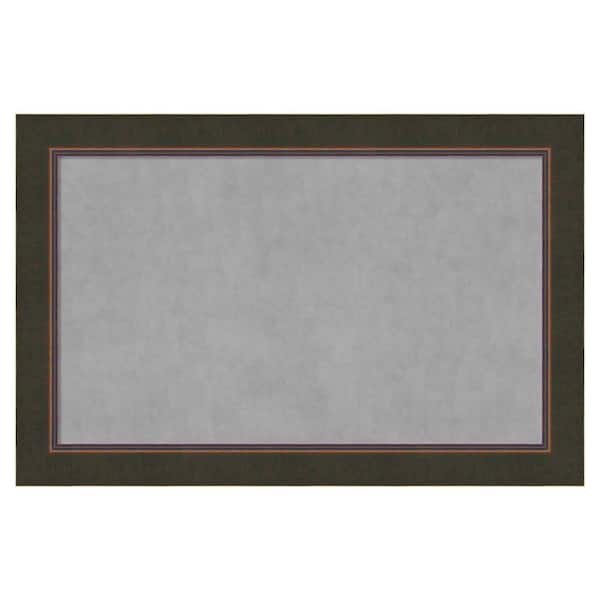 Amanti Art Milano Bronze 46 in. x 30 in Framed Magnetic Board