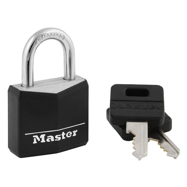 Master Lock Lock with Key, 1-3/16 in. Wide