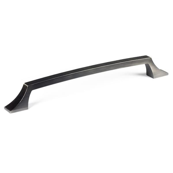Richelieu Hardware Rosemere Collection 12 in. (305 mm) Antique Nickel Transitional Rectangular Appliance Pull