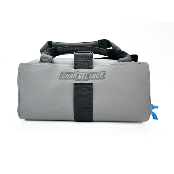 Channellock - 10.5 in. PRO 2-Pouch Tool Roll System Grey Fused with Black