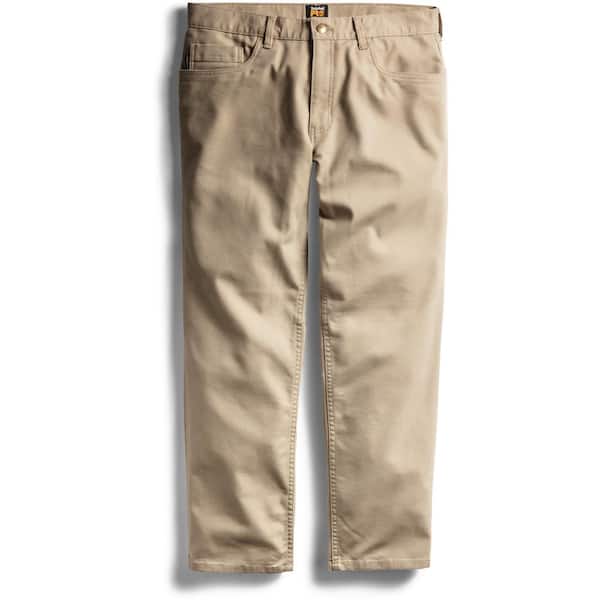 Timberland PRO Men's 8 Series Size 38 in. x 32 in. Khaki Flex Canvas Work Pant