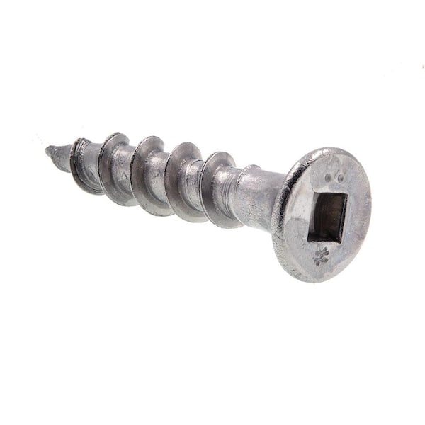 Prime-Line #10 x 1 in. Grade 18-8 Stainless Steel Square Drive Flat Head Wood Screws (25-Pack)
