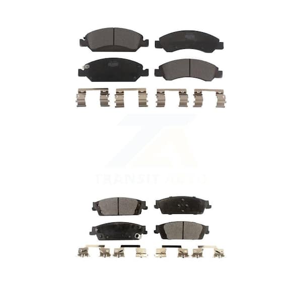 TEC Front Rear Ceramic Brake Pads Kit For Chevrolet Silverado 1500 GMC Sierra Tahoe Suburban KTC-100159