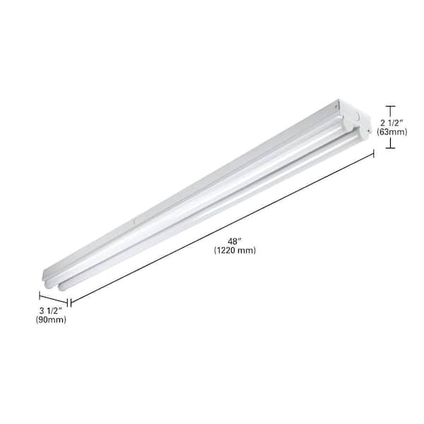 3 ft. 35-Watt Single Row T8 Fluorescent White Linear Strip Light Fixture 3 ft. 35-Watt Single Row T8 Fluorescent White Linear Strip Light Fixture
