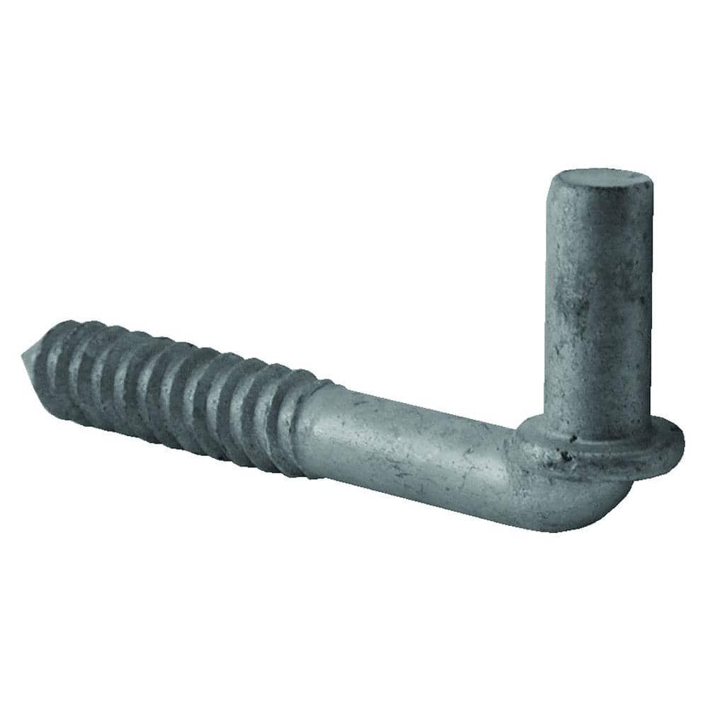10 Pk Steel Zinc Plated 3/4" X 6" Lag Screw Gate Support Pivot Hook N130179 