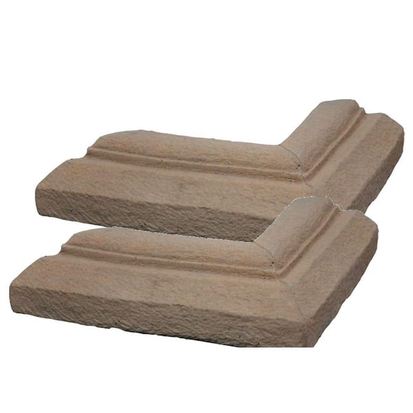M-Rock Easy Stack 2-3/4 in. x 22 in. x 22 in. Manufactured Brown Concrete Trim Ring