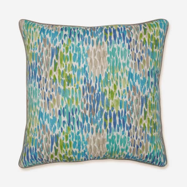 Pillow Perfect Blue Square Outdoor Square Throw Pillow