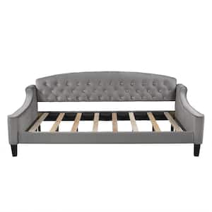 Gray Bentlee Modern Gray Tufted Daybed