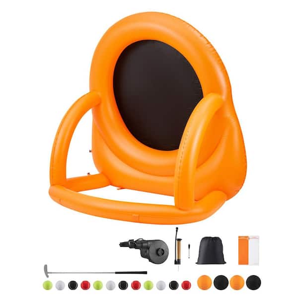 SKYSHALO Inflatable Soccer Dart Board, over 6 ft. High Giant Soccer Dart Board, 4-Kick Balls, 12-Tennis and Air Pump, 3-Min Setup