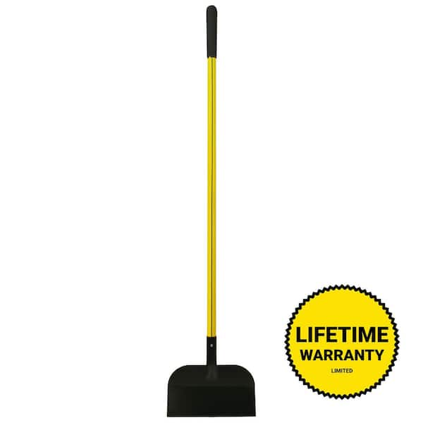 54 in. Fiberglass Handle Multi-Purpose Steel Scraper Shovel with Heavy-Duty Blade and Cushion Grip