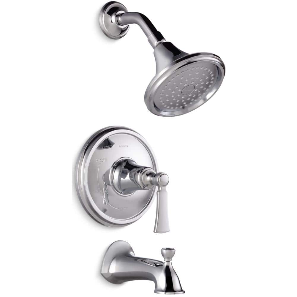 Elliston Single-Handle 1-Spray Tub and Shower Faucet with 2.0 GPM Showerhead in Polished Chrome (Valve Not Included)