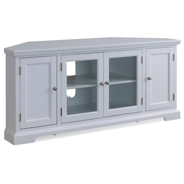 Leick Home Riley Holliday 57 in. W Corner TV Stand with Enclosed Storage Holds TV's up to 65 in.