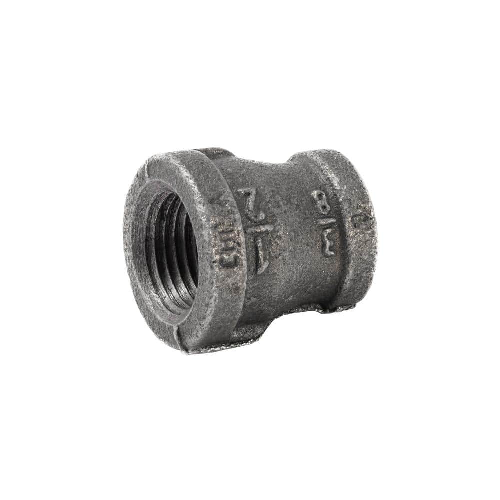 1/2 in. x 3/8 in. Black Malleable Iron FPT x FPT Reducing Coupling FItting price history on PriceWatchPro