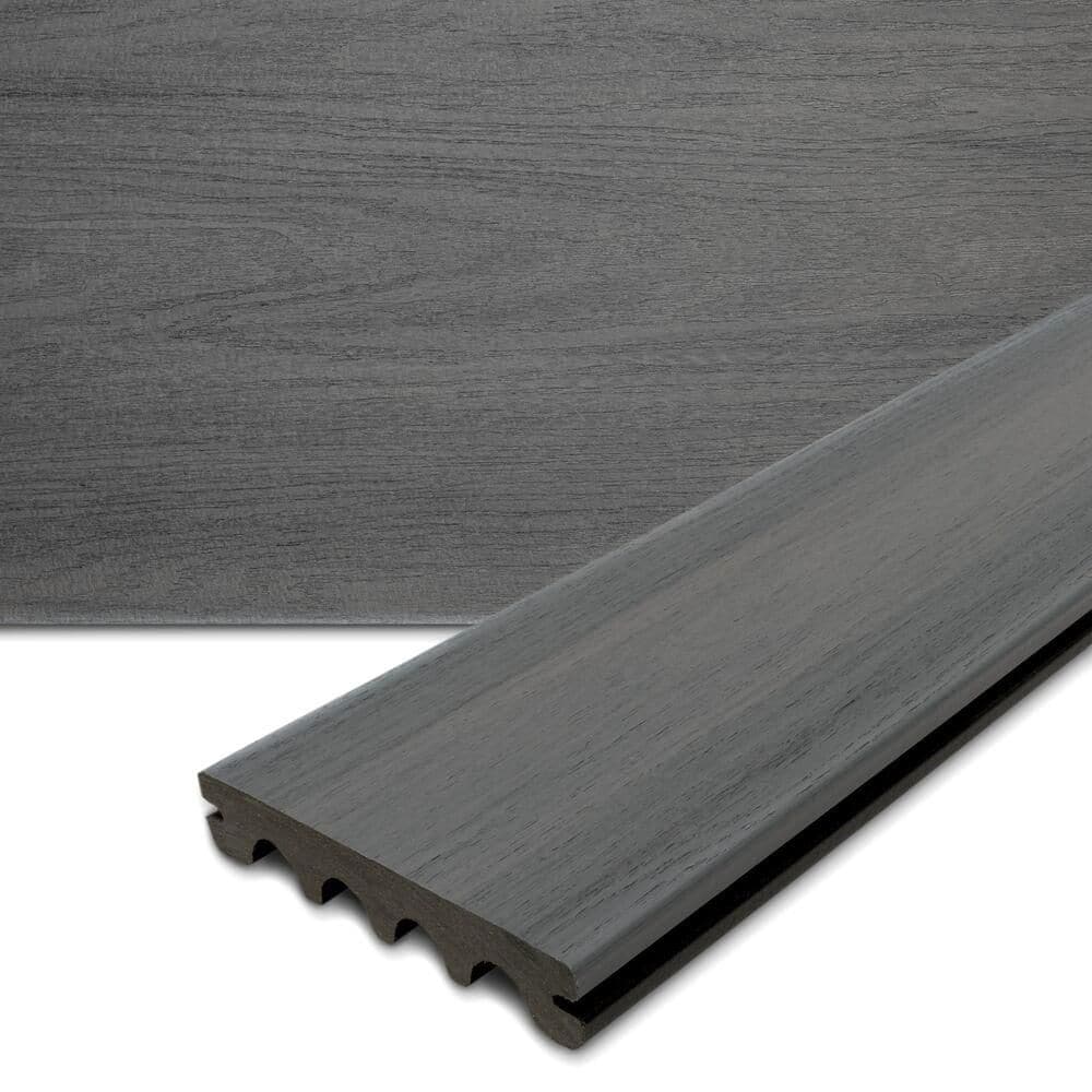 Elevate 5/8 in. x 11.25 in. x 12 ft. Alpine Gray Fascia Composite Decking Board price history on PriceWatchPro