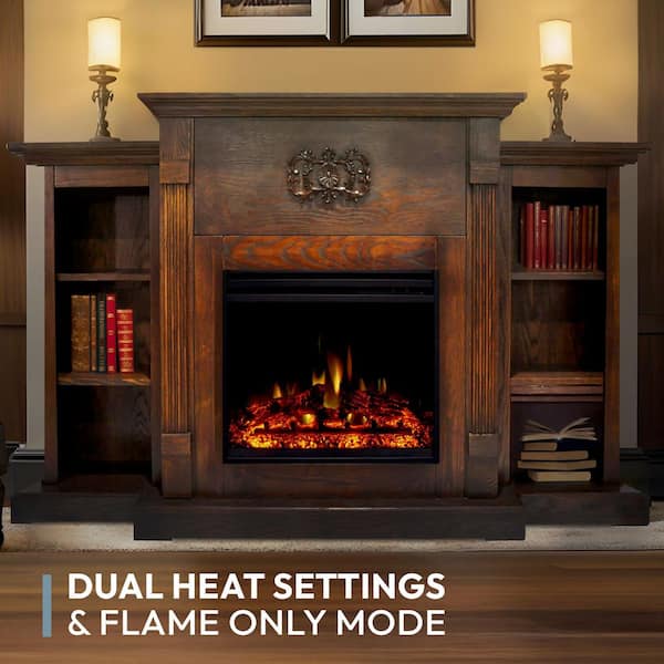 Cambridge Sanoma 72 in. Electric Fireplace Heater in Walnut
