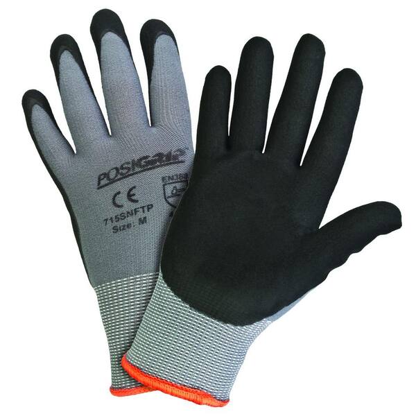 West Chester Black Foam Nitrile Coated Medium Gloves (12-Pack)