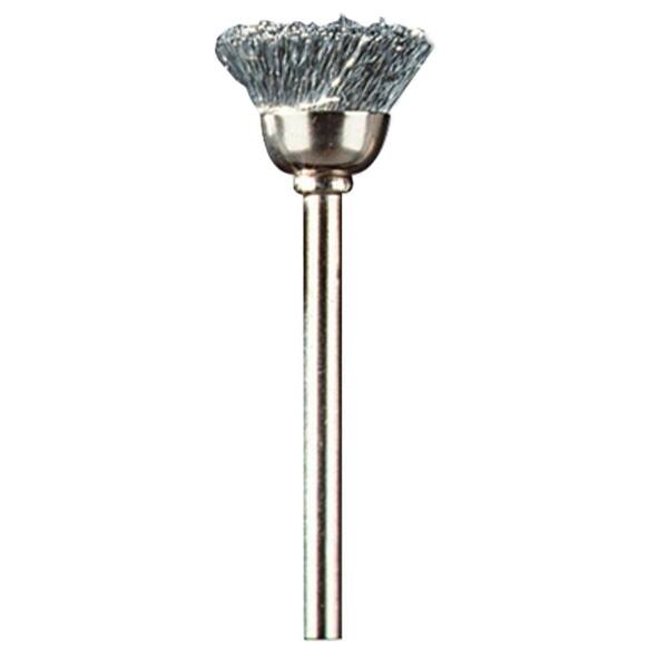 Dremel 1/2 in. Rotary Tool Carbon Steel Cup Brush for Removing Corrosion from Metal and Polishing Metal