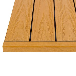 1/12 ft. x 1 ft. Quick Deck Composite Deck Tile Straight Trim in Floridian Orange (4-Piece/Box)