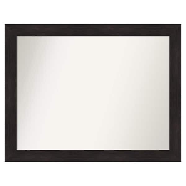 Amanti Art Furniture Espresso 45.75 in. x 35.75 in. Custom Non-Beveled Satin Recycled Polystyrene Bathroom Vanity Wall Mirror