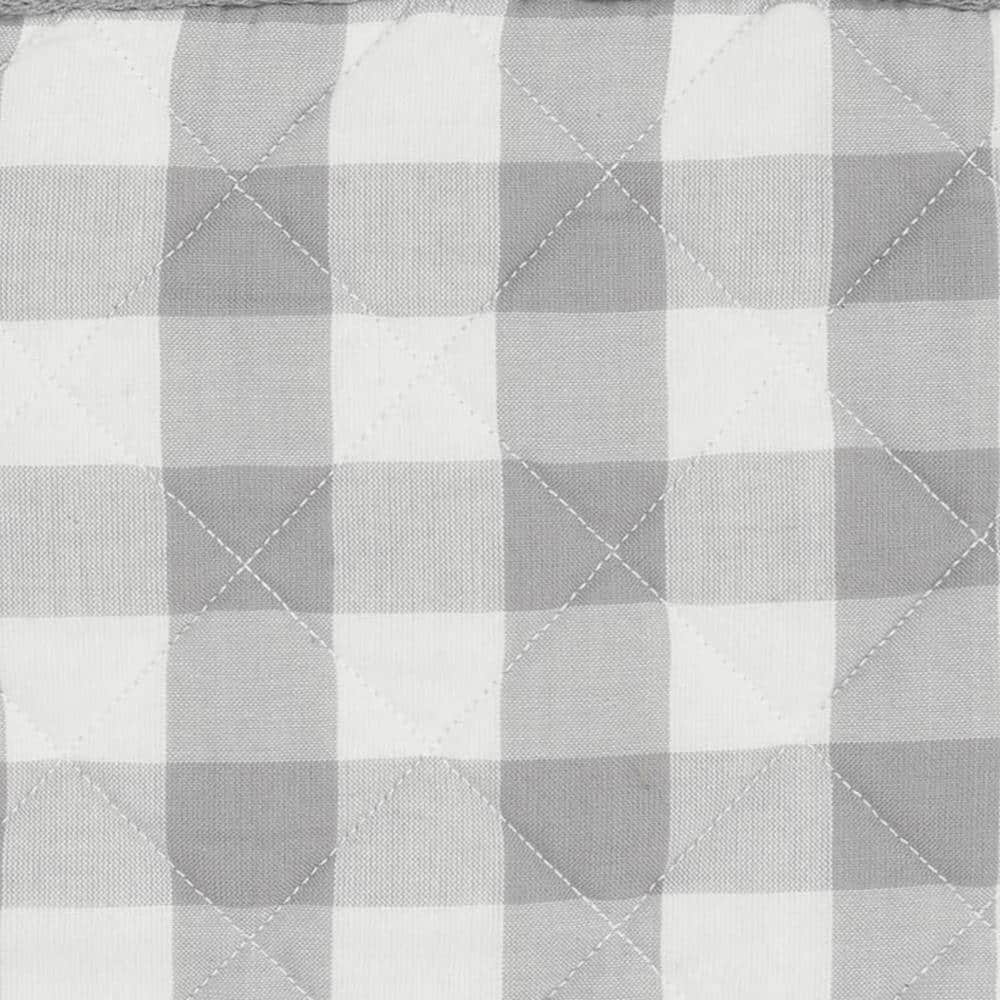 Annie Gray and White Cotton Buffalo Check Pot Holder Set